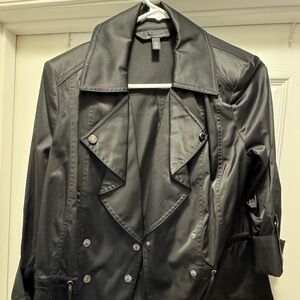 White House Black Market Satin Black Jacket